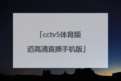 「cctv5体育频道高清直播手机版」ccTv5体育频道直播